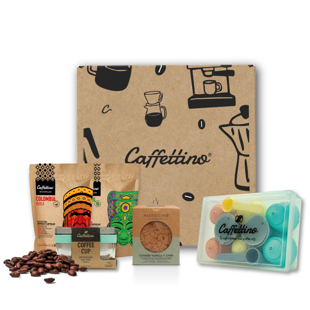Box XL Cápsulas Recargables + Café de especialidad