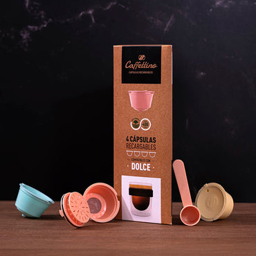 Cápsulas Recargables para Dolce Gusto x4 unidades