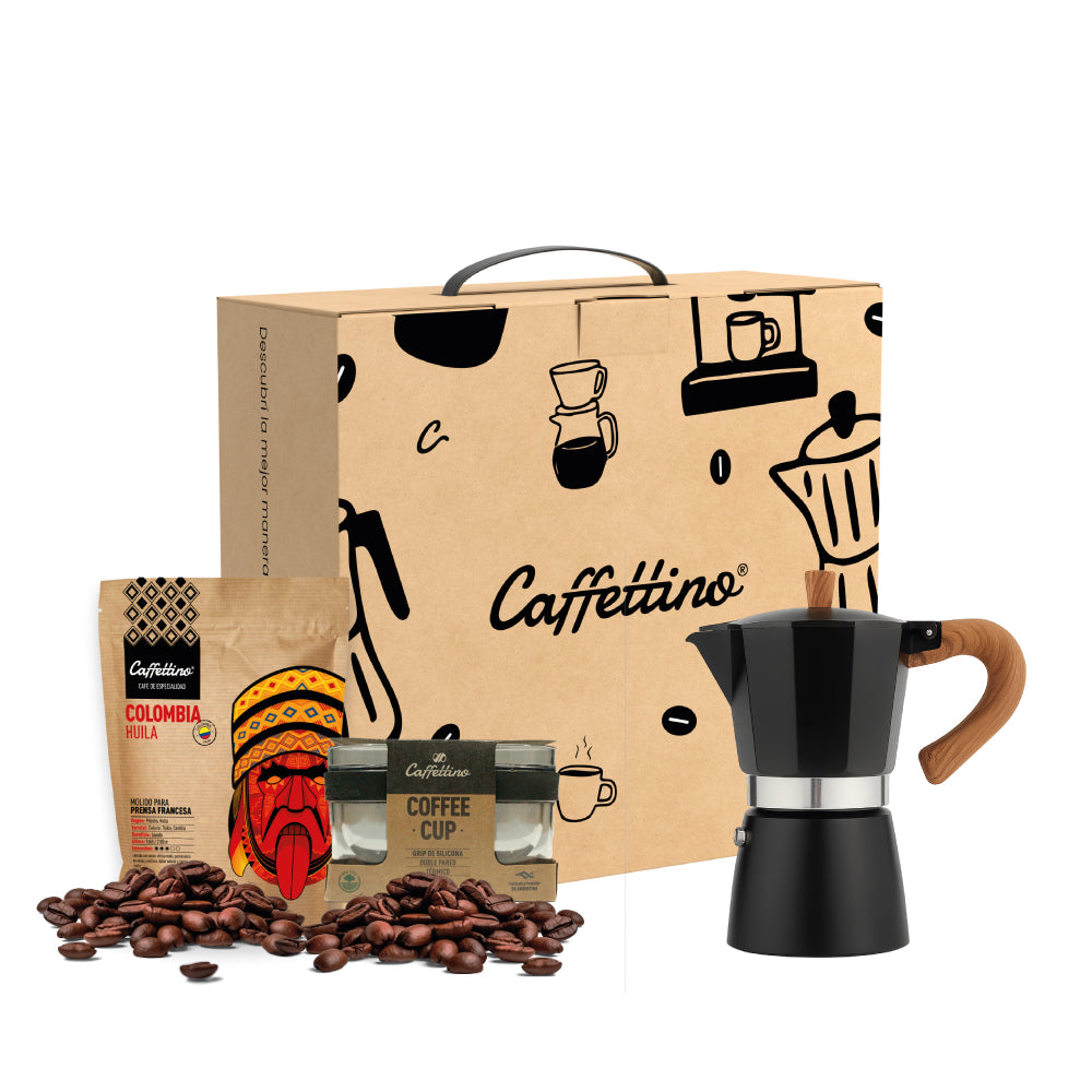 Box Cafetera Italiana + Café de especialidad