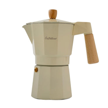 Cafetera Moka Tipo Italiana Blanca Caffettino