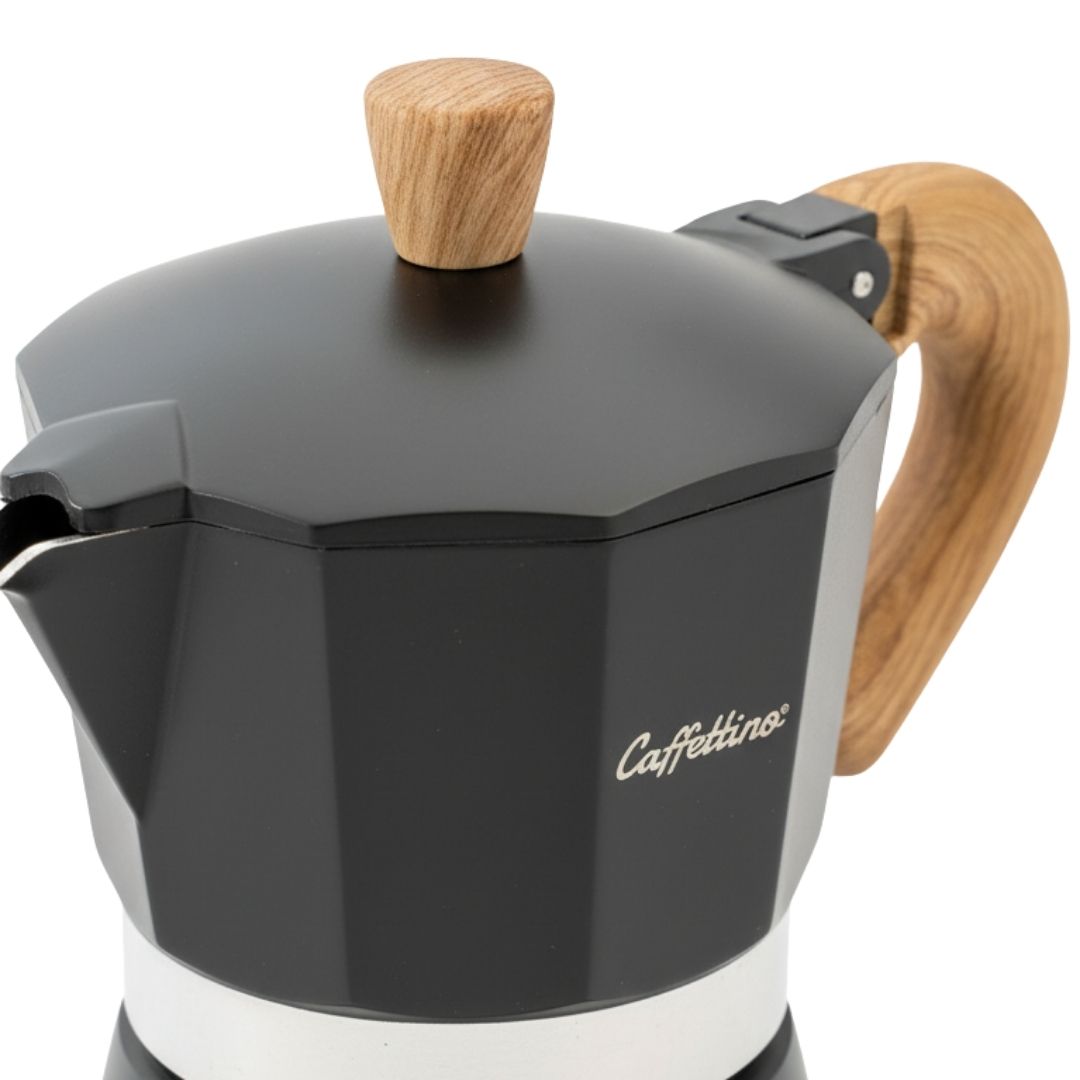 Cafetera Moka Tipo Italiana Negra Caffettino