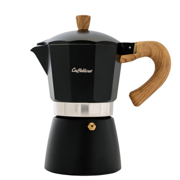 Cafetera Moka Tipo Italiana Negra Caffettino