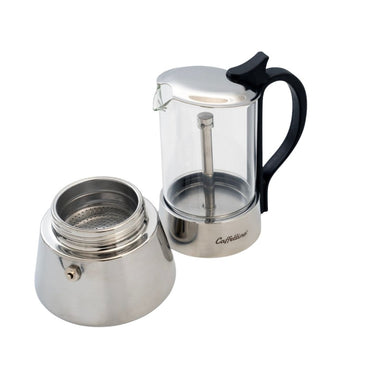 Cafetera Italiana de vidrio Caffettino 6 pocillos