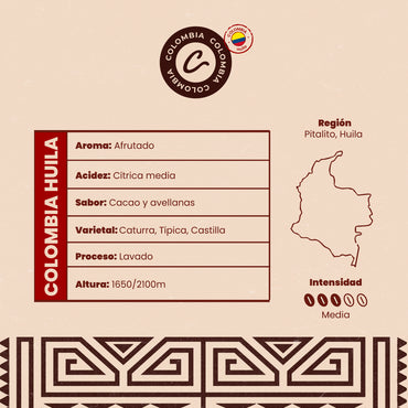 Café de especialidad Colombia Huila