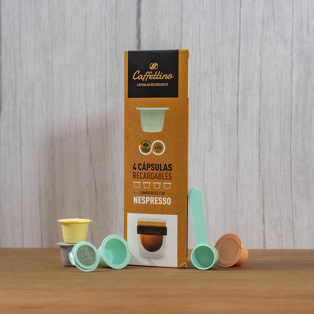 Cápsulas recargables para Nespresso x 4 unidades