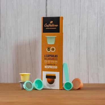 Cápsulas recargables para Nespresso x 4 unidades