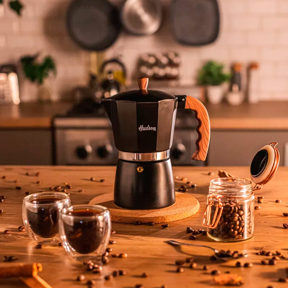 Cafetera Hudson Italiana 9 Pocillos
