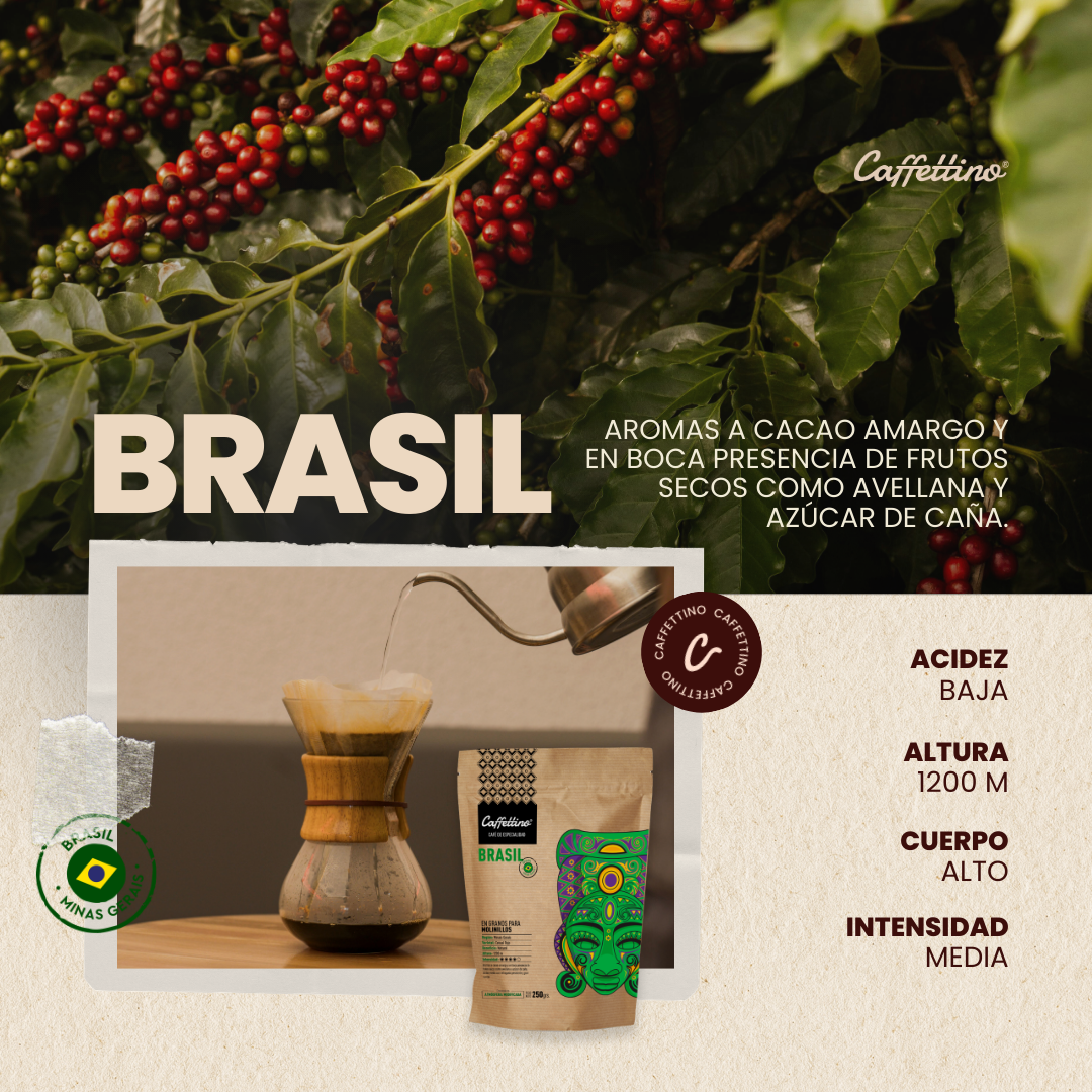 Café de especialidad Brasil Minas Gerais 250grs