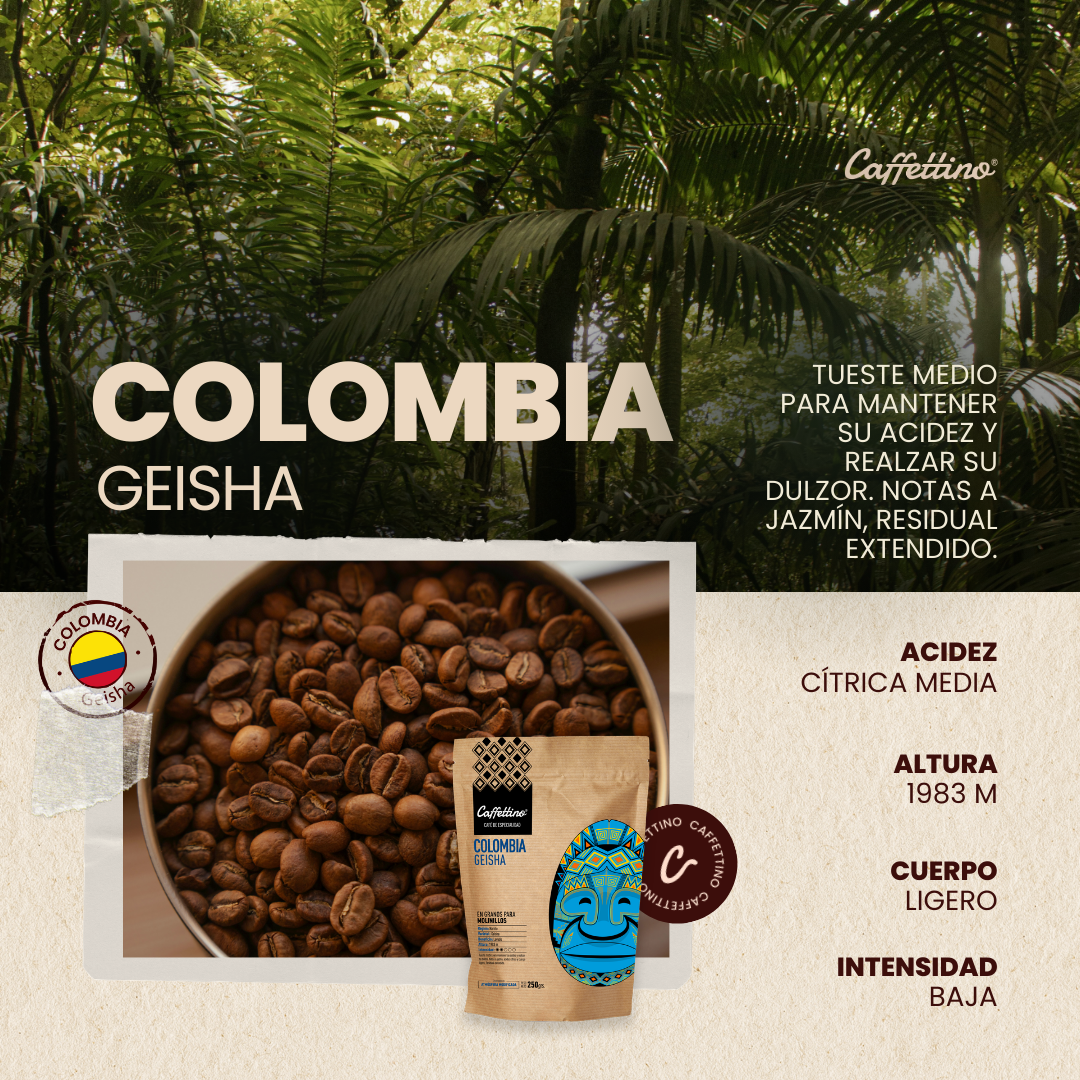 Café de especialidad Colombia Geisha 180grs