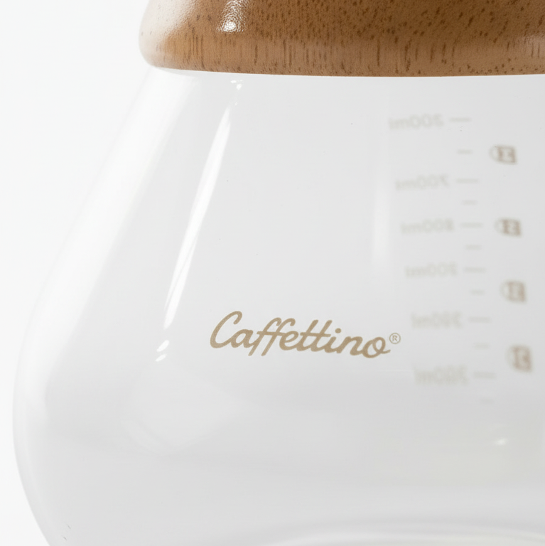 Cafetera Estilo Chemex con filtro de acero inoxidable 400ml Caffettino