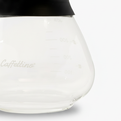 Cafetera estilo Chemex con filtro de acero inoxidable 400ml Caffettino