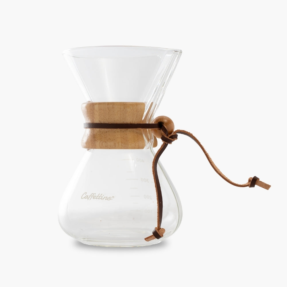 Cafetera Estilo Chemex con filtro de acero inoxidable 400ml Caffettino