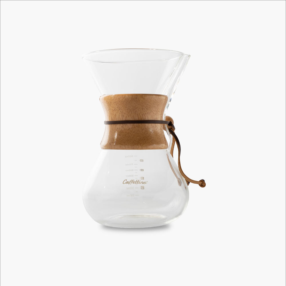 Cafetera estilo Chemex con filtro de acero inoxidable 800ml Caffettino