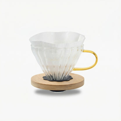 Kit Cafetera de filtro v60 vidrio 600cc Caffettino