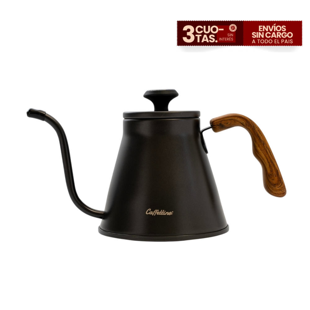 Pava de barista profesional con térmometro 1000ml