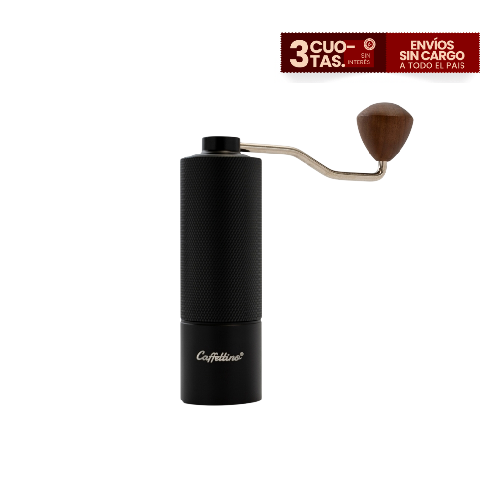 Molinillo manual Caffettino con sistema de regulación interna.