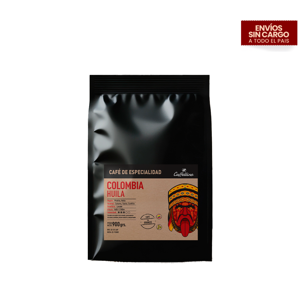 Café de especialidad Colombia Huila En Granos x 900grs