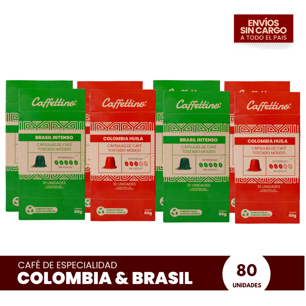 Combo Cápsulas De Especialidad x 80u para Nespresso