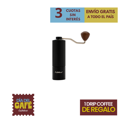 Molinillo manual Caffettino con sistema de regulación interna.