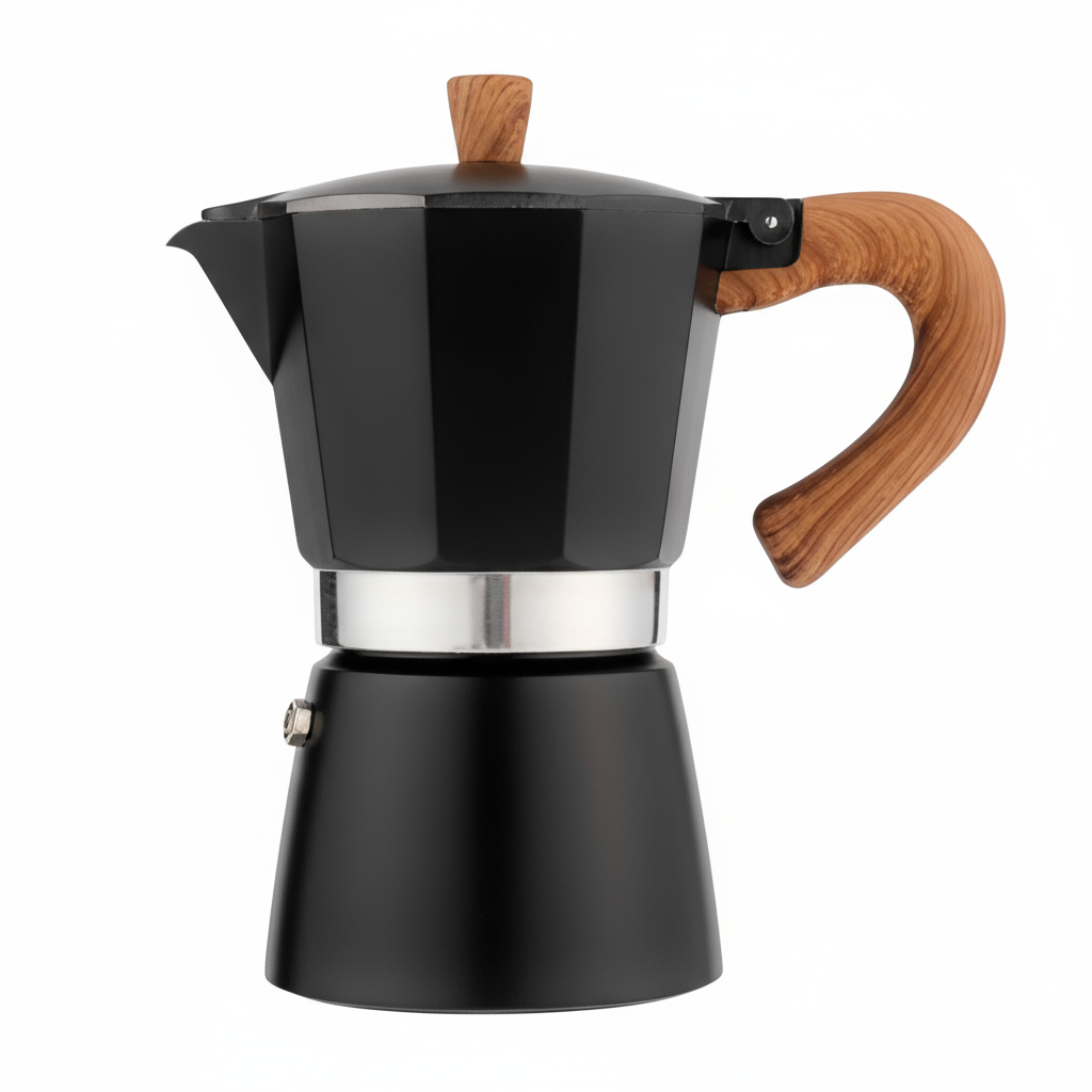 Cafetera Moka tipo Italiana Caffettino Negra