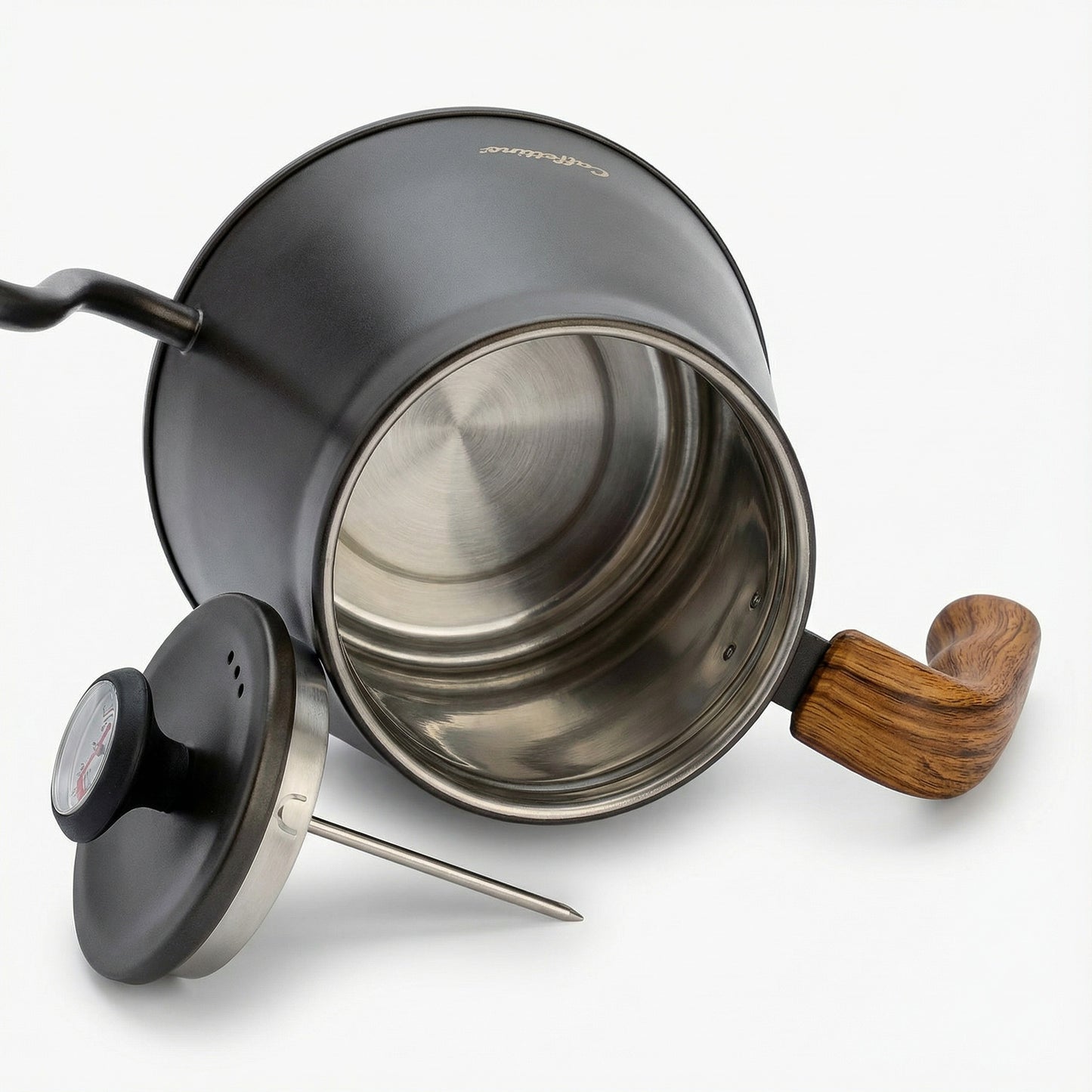 Pava de barista profesional con térmometro 1200ml