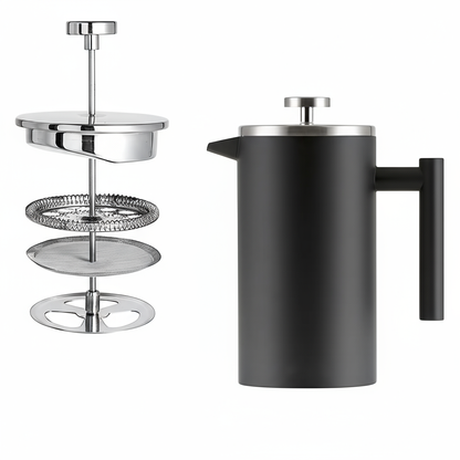 Cafetera  prensa francesa de acero inoxidable 600ml