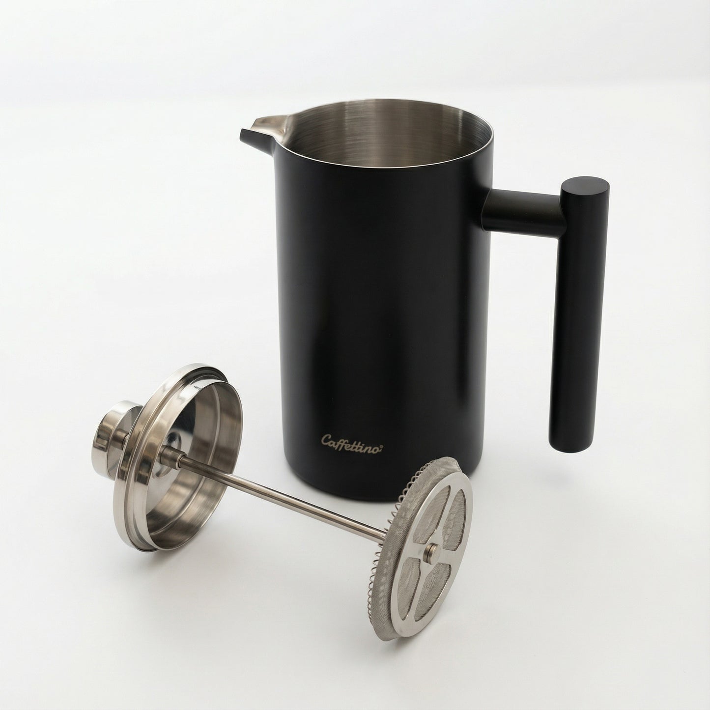 Cafetera prensa francesa de acero inoxidable 600ml Caffettino