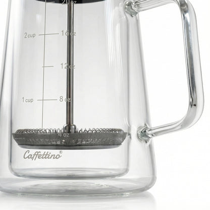 Cafetera prensa francesa doble pared 600ml Caffettino