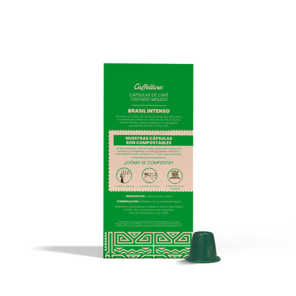 Cápsulas de café Brasil Intenso x 10u Para Nespresso