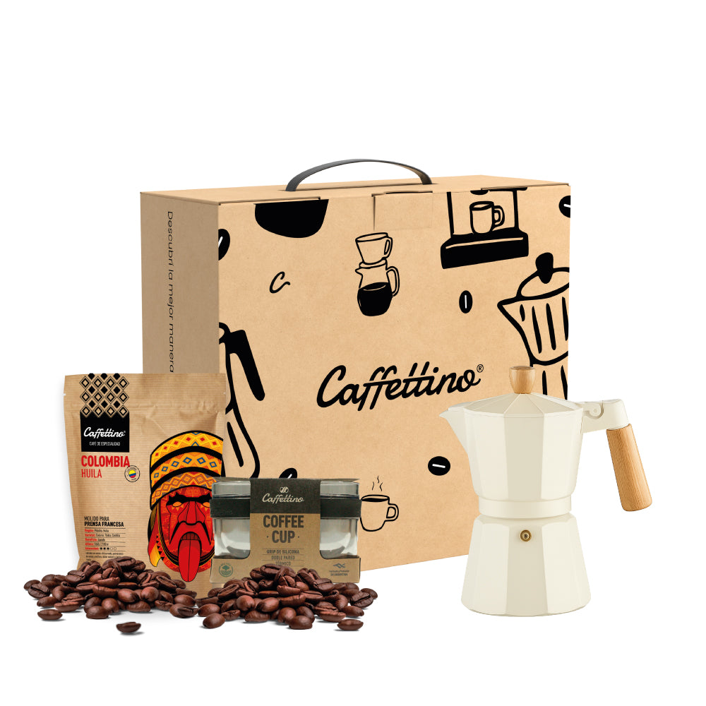 Box Cafetera Italiana + Café de especialidad