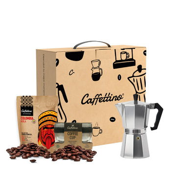 Box Cafetera Italiana + Café de especialidad