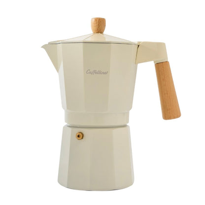 Cafetera Moka Tipo Italiana Blanca Caffettino