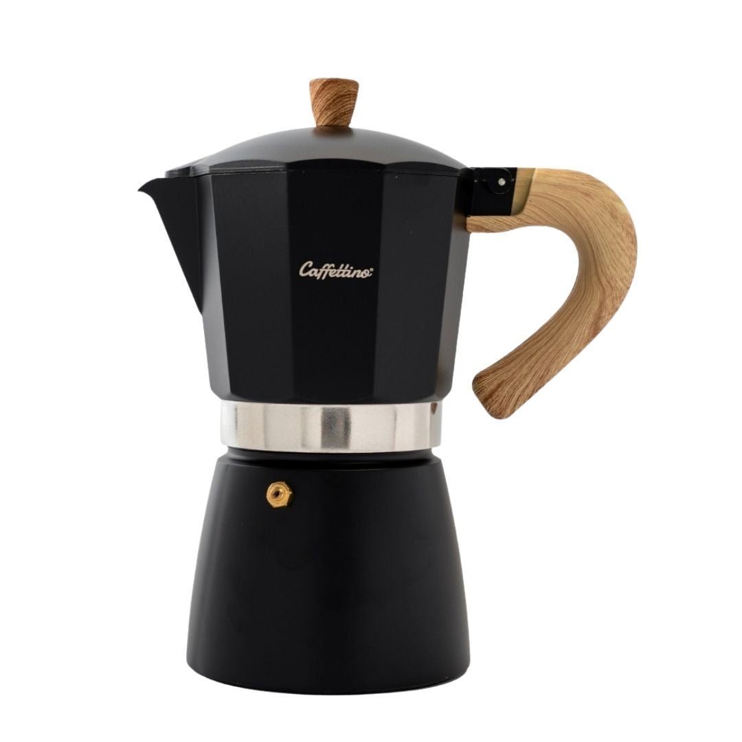 Cafetera Moka Tipo Italiana Negra Caffettino