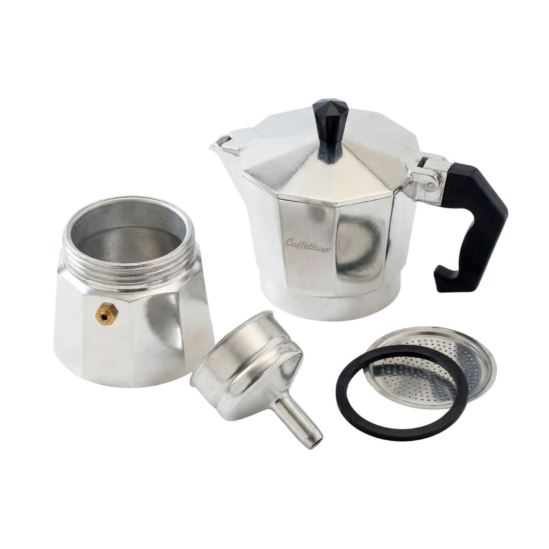 Cafetera Moka Tipo Italiana Aluminio Caffettino