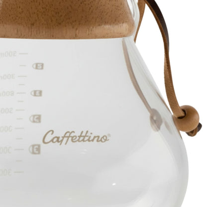 Cafetera Estilo Chemex con filtro de acero inoxidable 400ml Caffettino