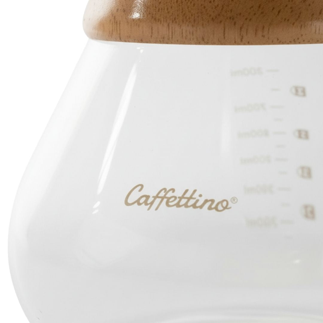 Cafetera Tipo Chemex + Filtro 800ml Caffettino