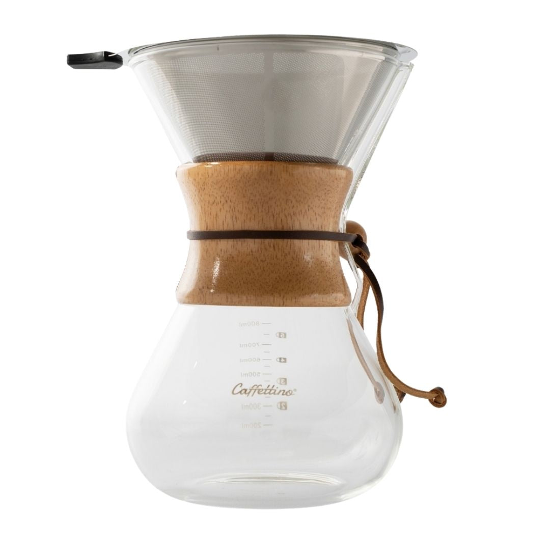 Cafetera Tipo Chemex + Filtro 800ml Caffettino
