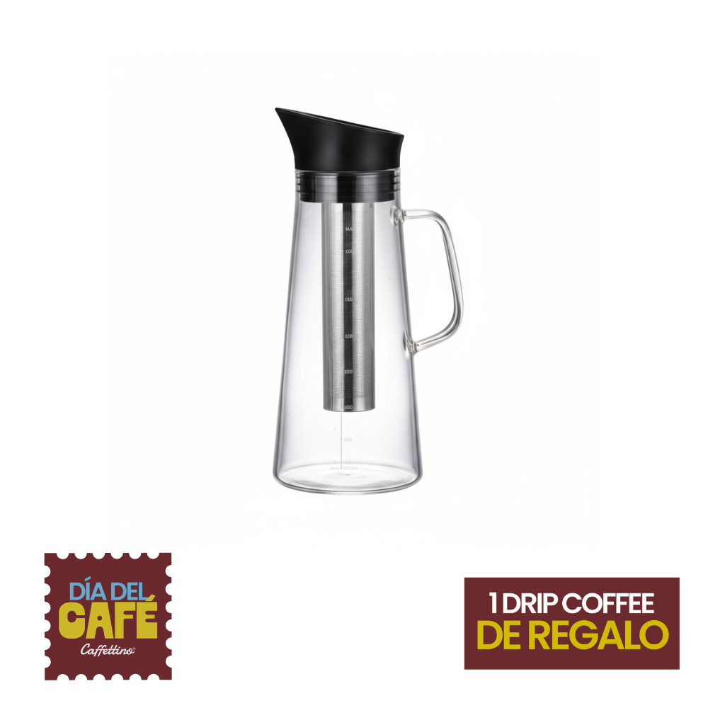 Jarra de vidrio cold brew 1200ml Caffettino