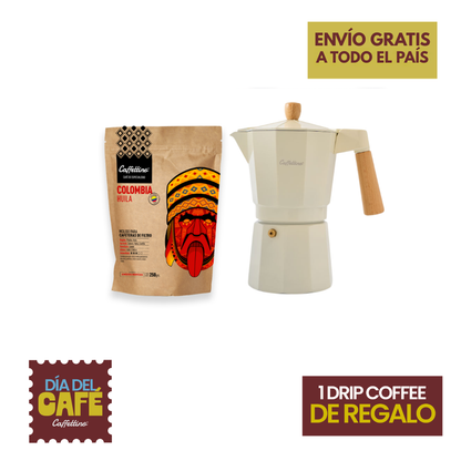 Combo Moka 600ml + Café de especialidad