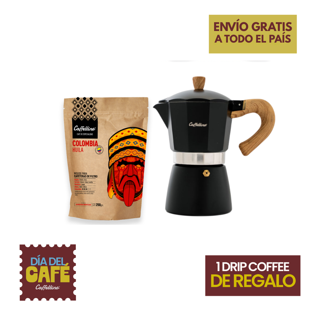 Combo Moka 600ml + Café de especialidad