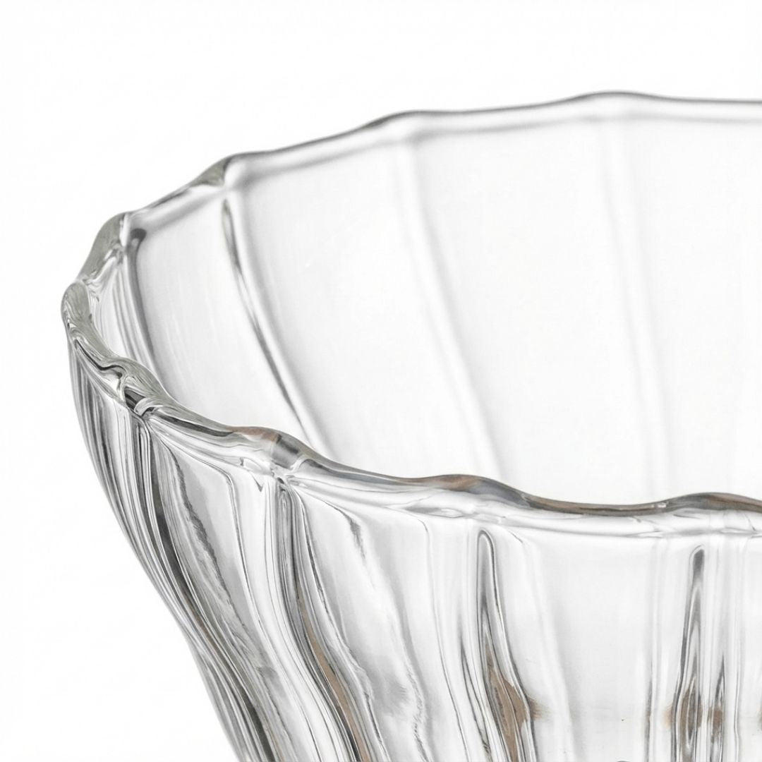 Dripper para V60 de vidrio con soporte de madera Caffettino