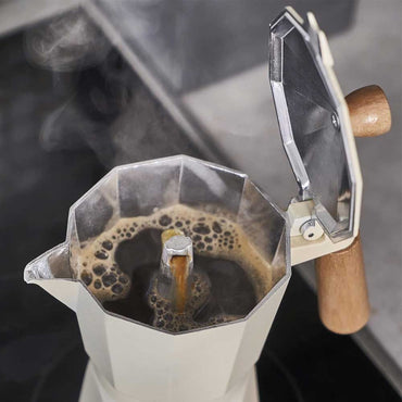 Cafetera Italiana Tipo Moka de Aluminio Caffettino