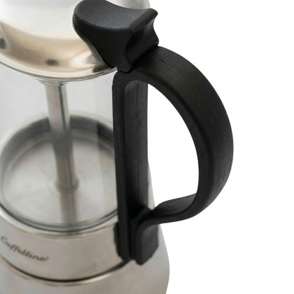 Cafetera Italiana de vidrio Caffettino 6 pocillos