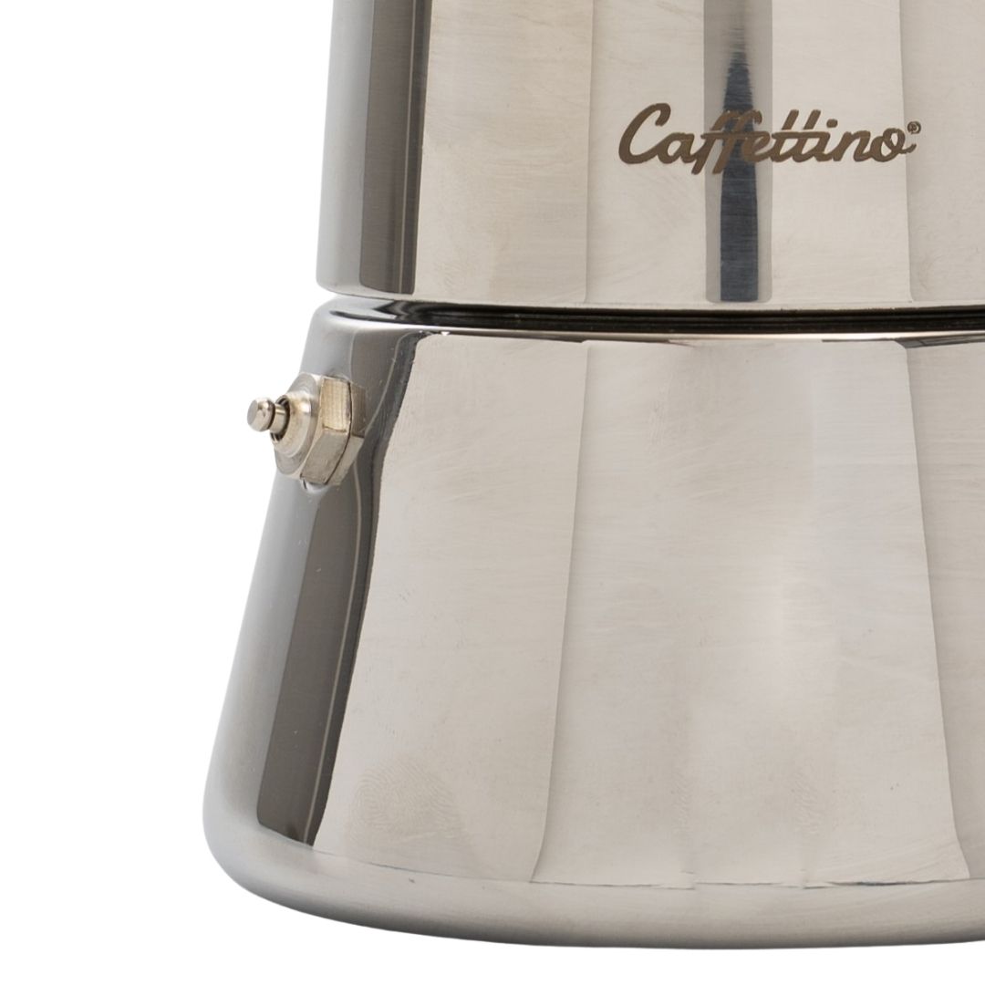 Cafetera Italiana de vidrio Caffettino 6 pocillos