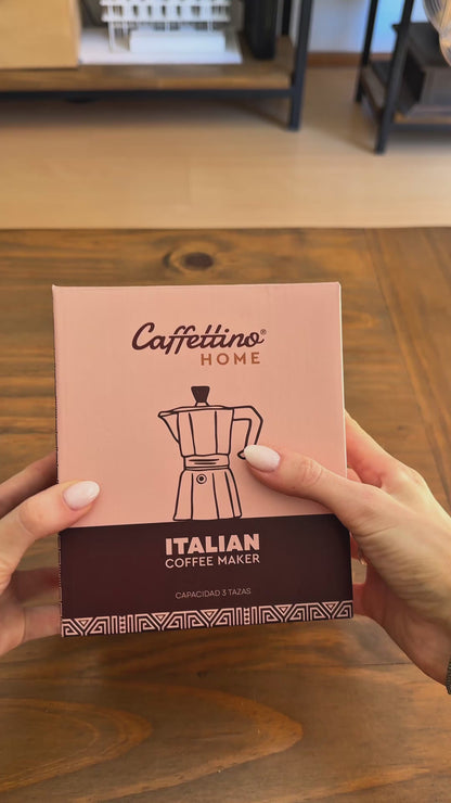 Cafetera Moka Tipo Italiana Aluminio Caffettino
